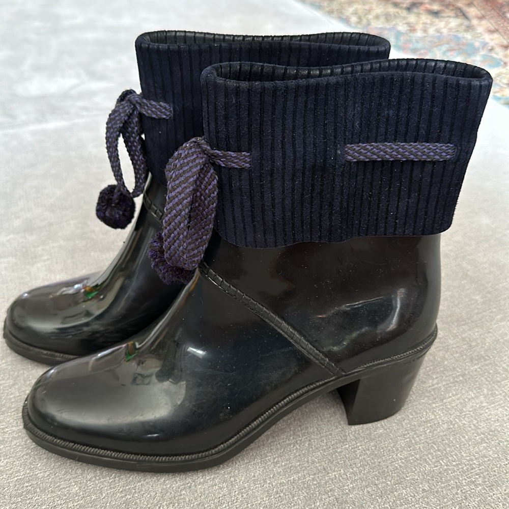 Marc by Marc Jacobs Short Rain Boots Black and Navy